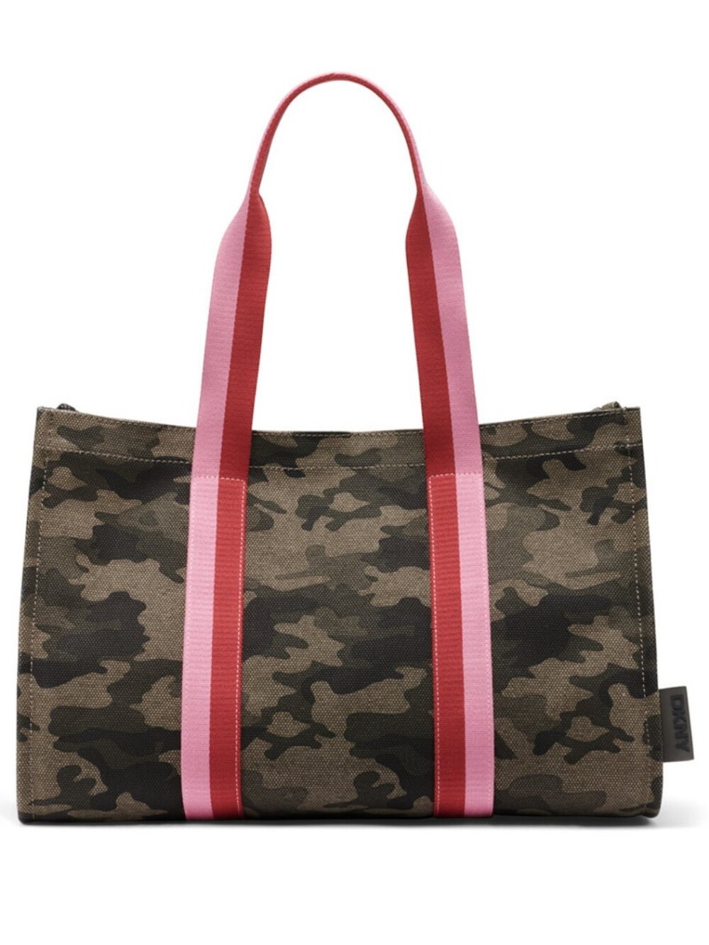 Camo Messenger Bag with Pink Dual Straps